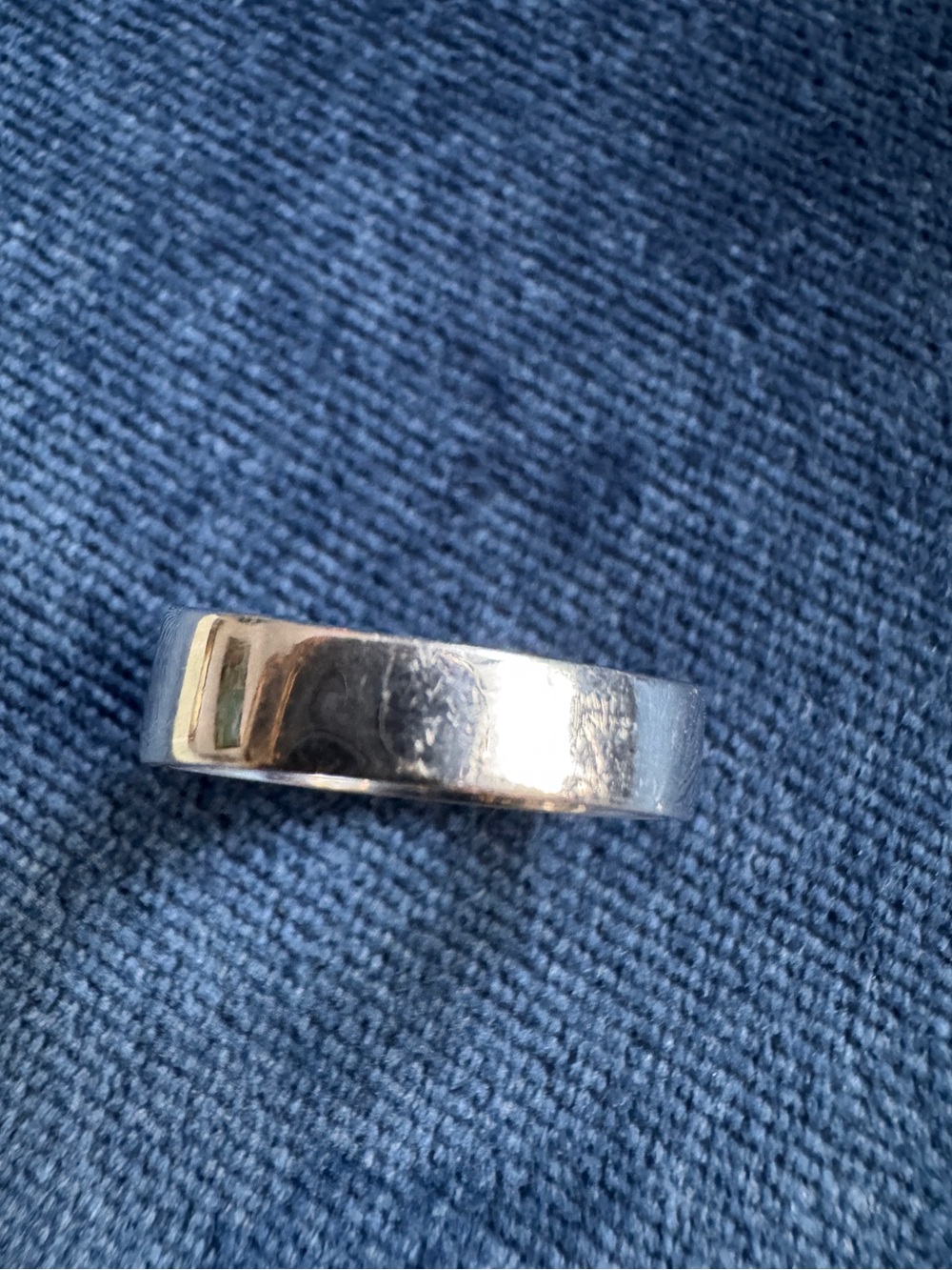 14k Yellow Gold & Sterling Silver Screw Heads Band Ring Size 6 - Picture 7 of 9